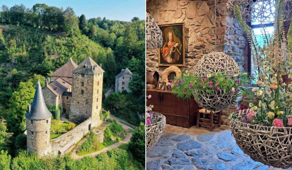 Just 1 hour and 30 minutes from Brussels, this medieval castle transforms into a floral kingdom this summer with thousands of flowers and a craft market