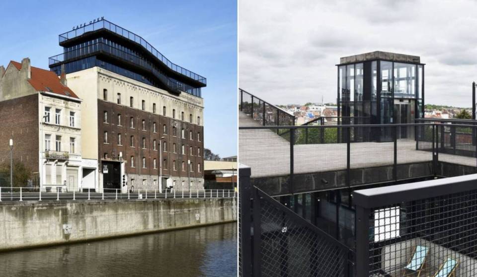 On the banks of the canal, this century-old industrial gem houses a secret terrace offering one of the most beautiful views in Brussels—an urban laboratory where history, solidarity, and hearty cuisine come together.