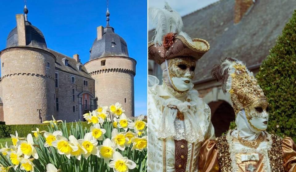 Just 1.5 hours from Brussels, this Belgian castle is transformed into a setting worthy of the Venice Carnival for a magical weekend