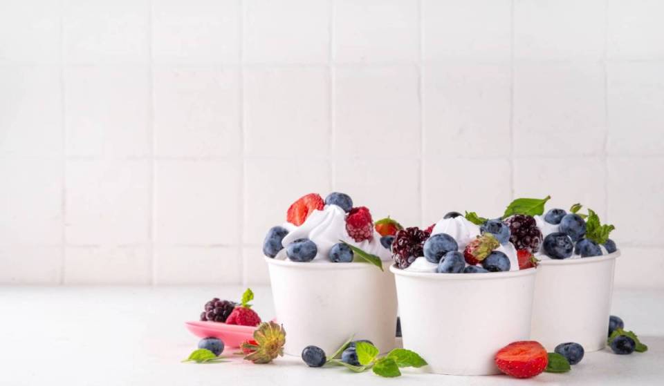 With just 3 ingredients, this homemade frozen yogurt is the simplest dessert of the summer