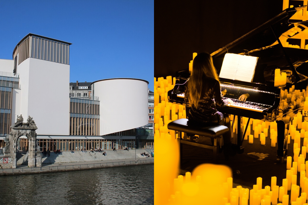 Photo of the Delta in Namur and a Candlelight concert