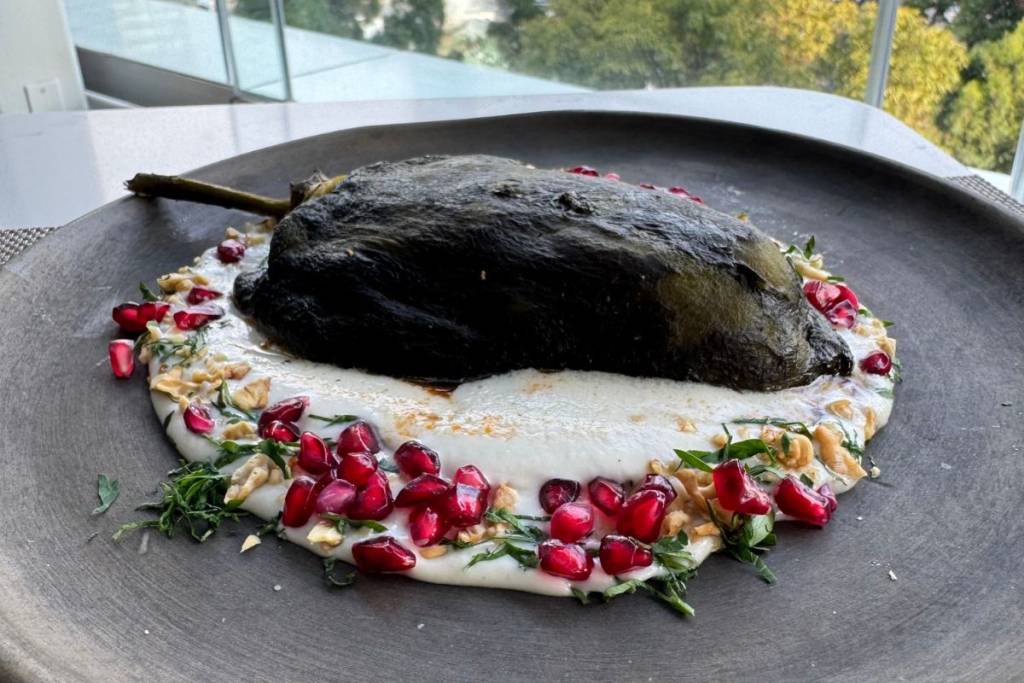 chile en nogada at the St. Regis
