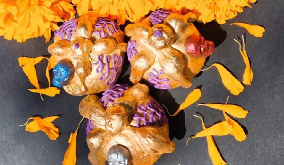 ¡Hay pan de muerto dorado en Heladería Escandón!