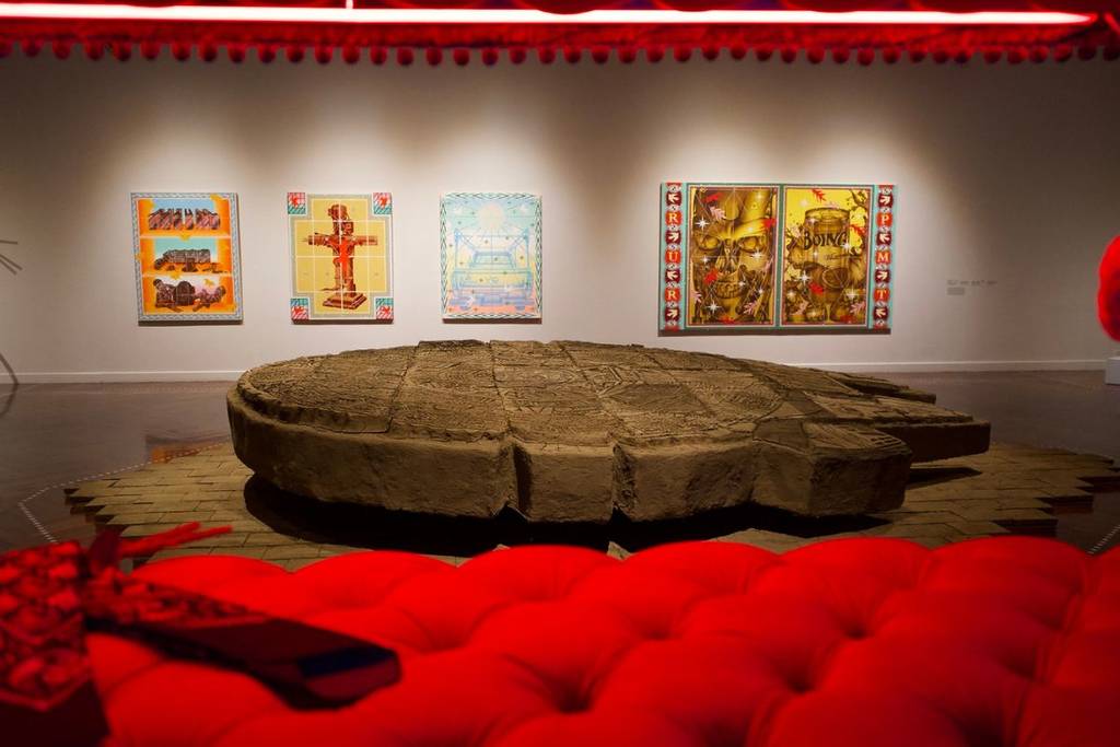 exposición aztlán túnel del tiempo en bellas artes