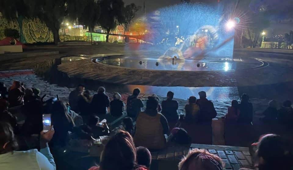 Proyectarán cortometrajes en una fuente mágica en Iztapalapa