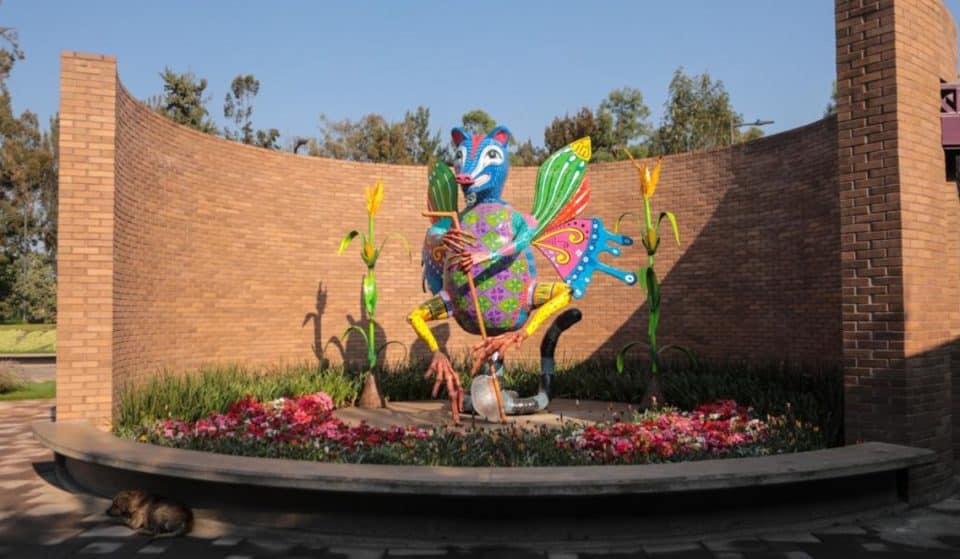 ¡Instalan alebrijes gigantes en el Bosque de Tláhuac!