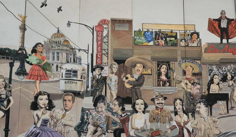 El Metro San Lázaro luce un nuevo mural de la época de oro
