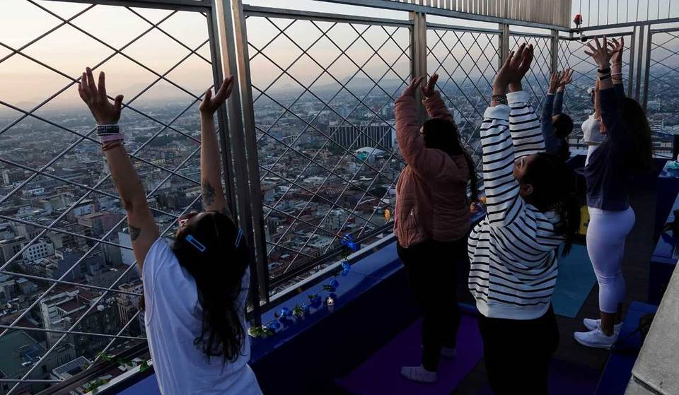 Appreciate the last sunrise of 2024 from the observation deck of the Latino! There will be a yoga class in the heights