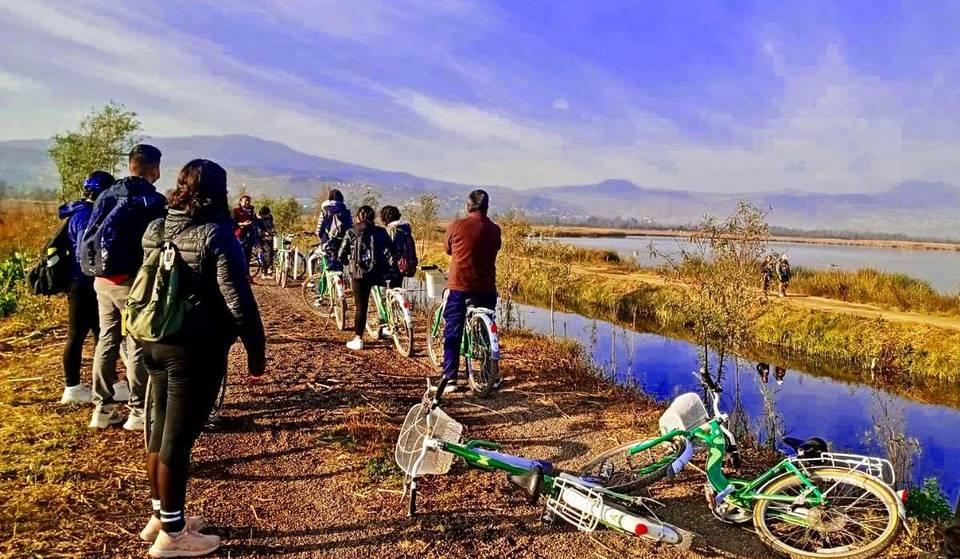 Prepara la bici y conoce todo sobre los ajolotes en esta rodada en Xochimilco