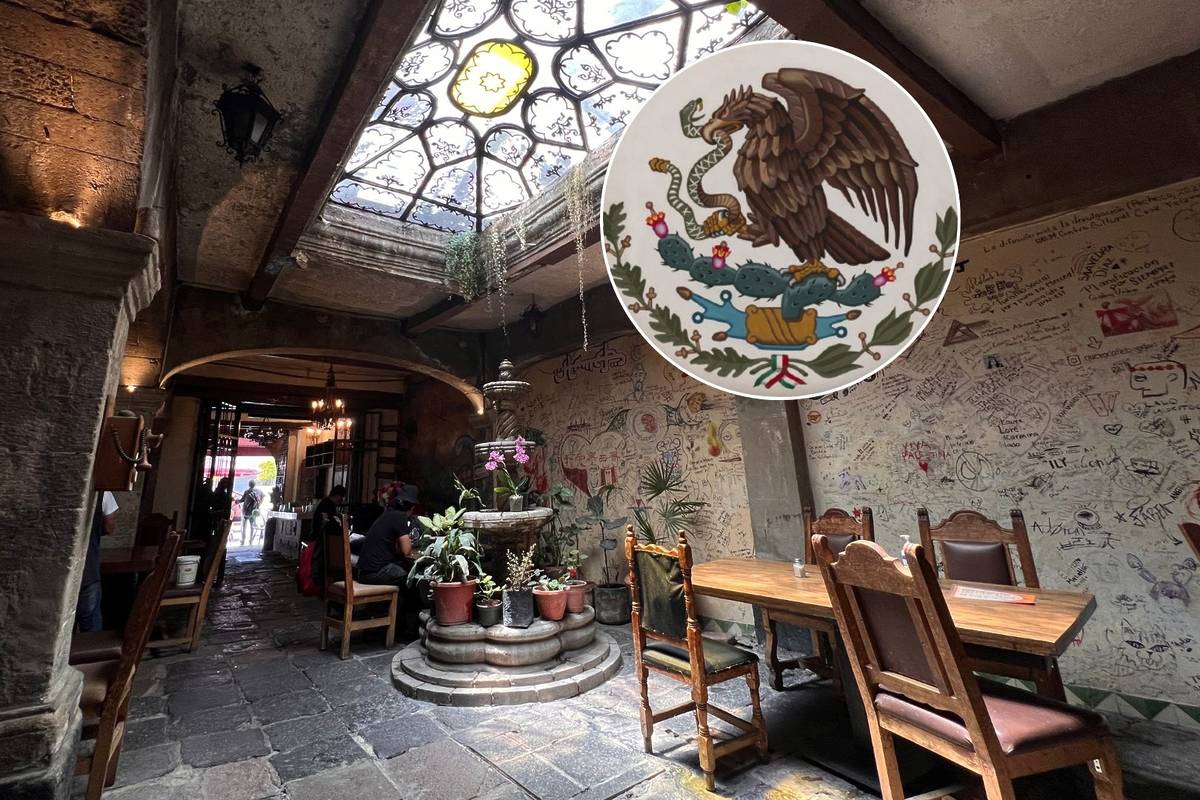 The Café de la Merced is located where the Mexica found the eagle ...