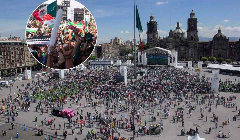 Festival announced in the Zócalo to watch the World Cup! There will be concerts, ball game and more
