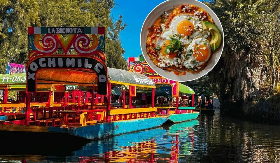 Terraza con vista a las trajineras de Xochimilco: desayunos mexicanos con viaje en trajinera incluido