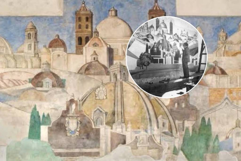 mural de dr. atl en castillo de chapultepec