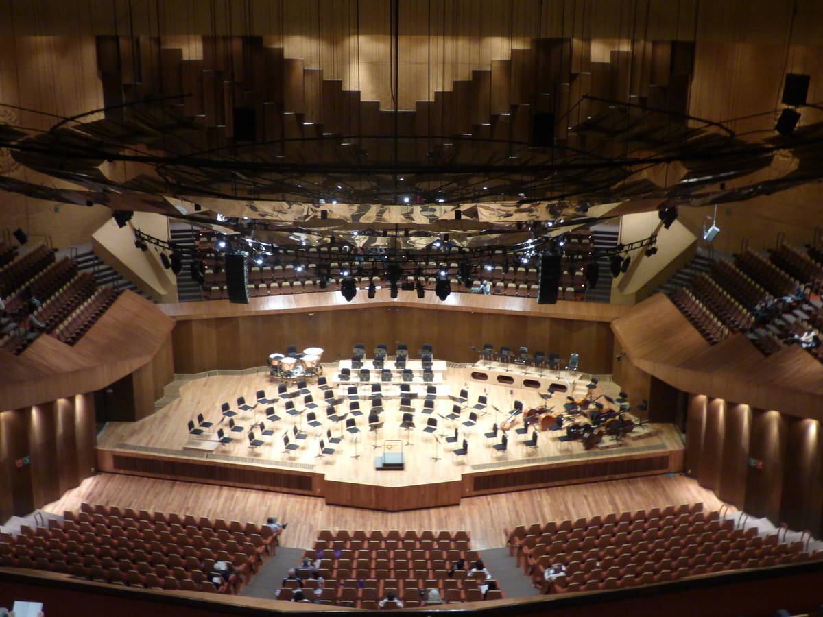 Plano general de la Sala Nezahualcóyotl en Ciudad de México