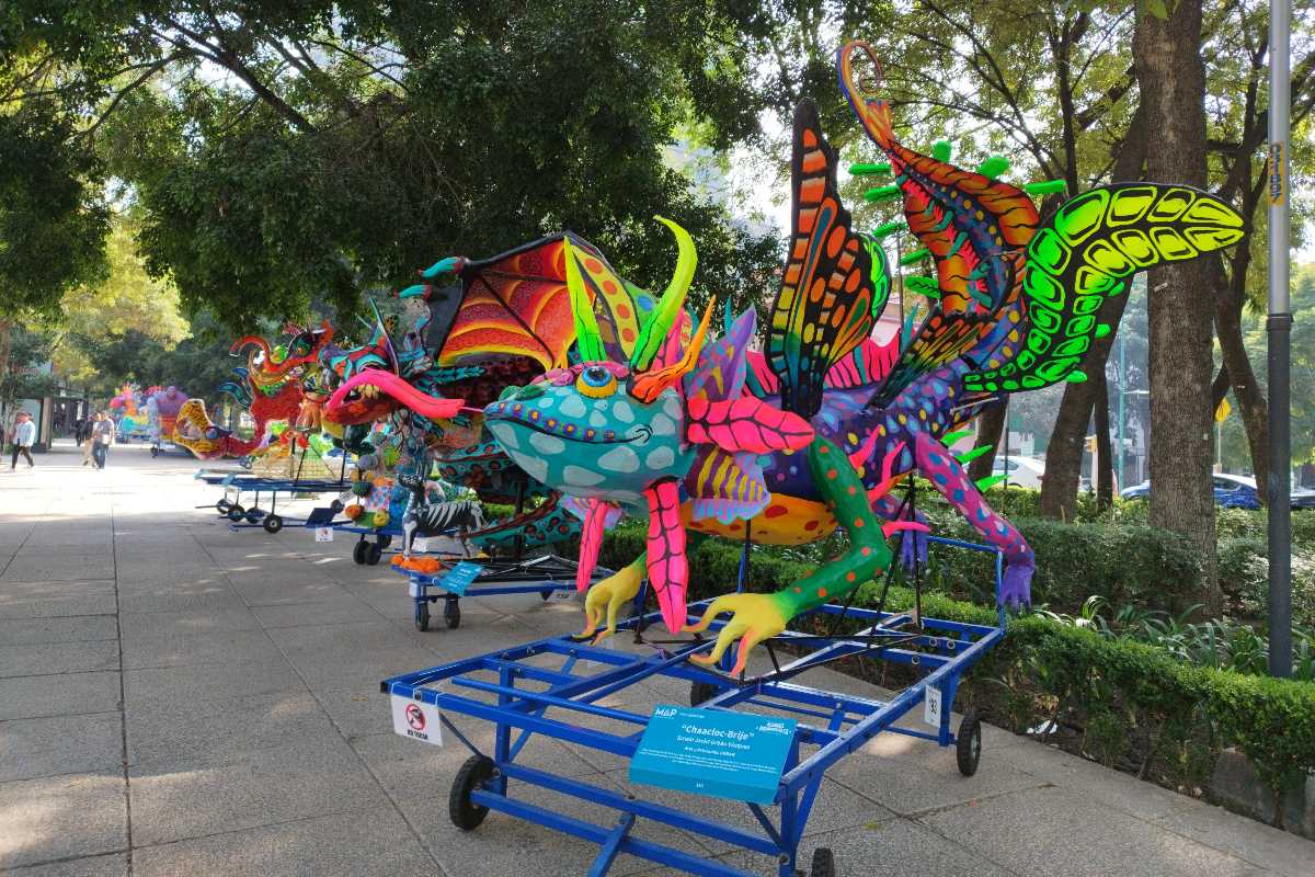 Exposición de alebrijes en Paseo de la Reforma