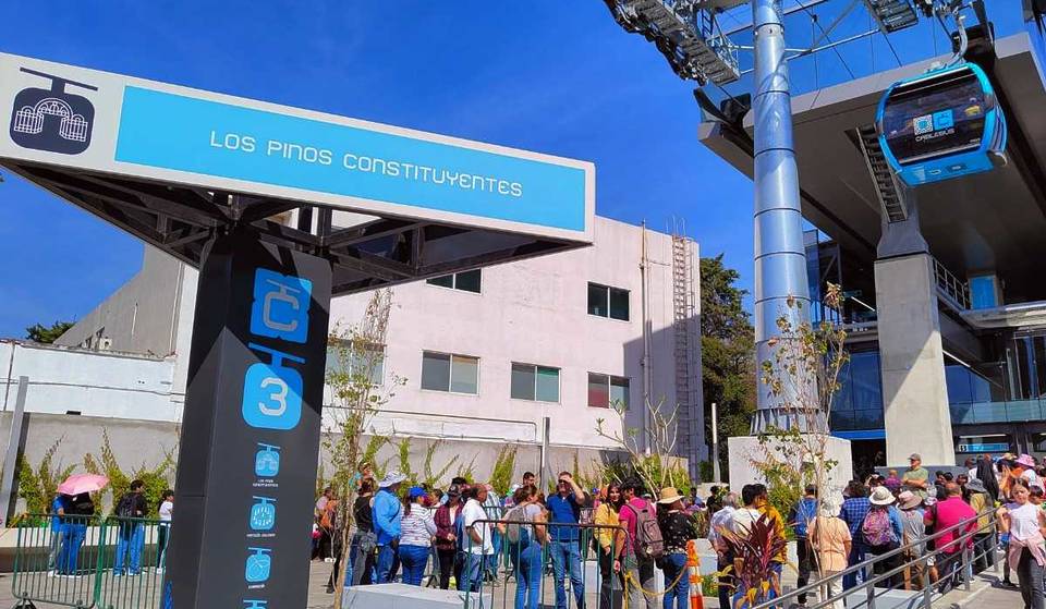 There will be no service these days on the Cablebus line that runs through Chapultepec.