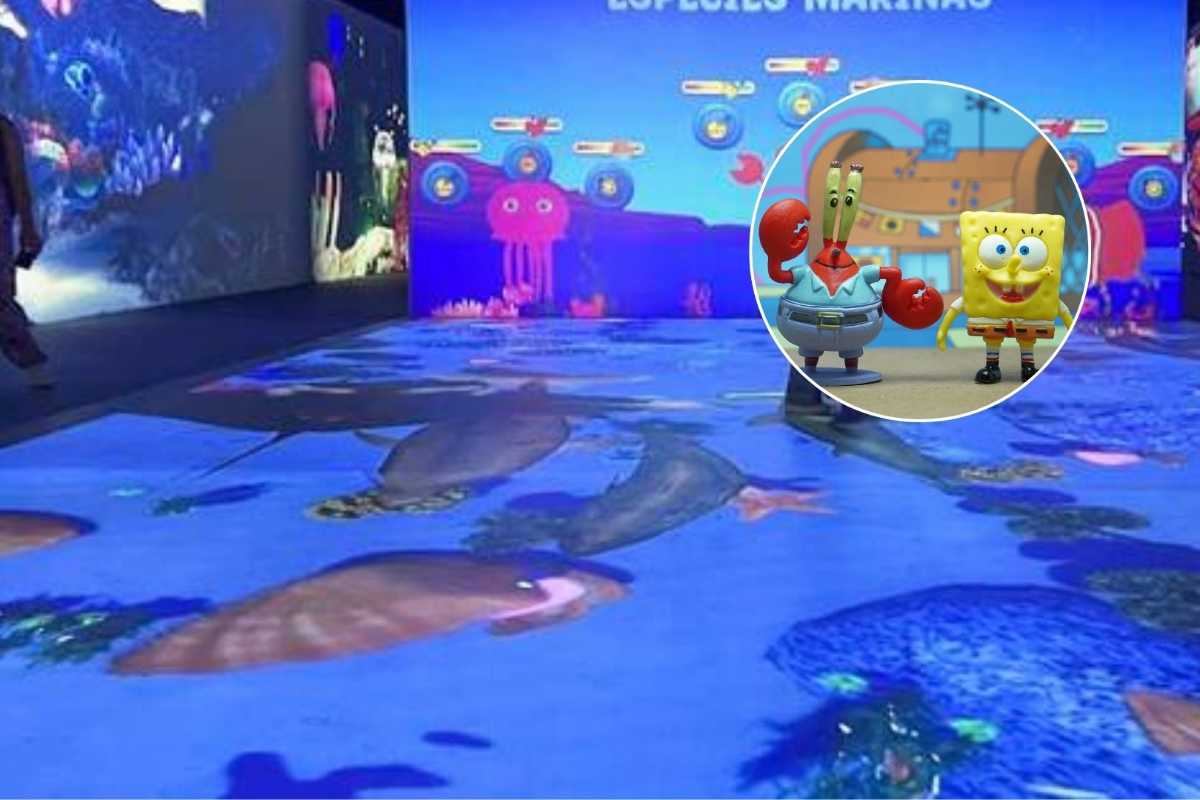 Cine inmersivo con películas de Bob Esponja
