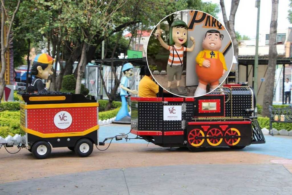 Parque con figuras del Chavo del 8