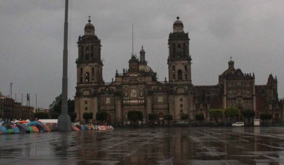 Historic record broken: CDMX&#8217;s Zócalo had its heaviest rainfall since 1952