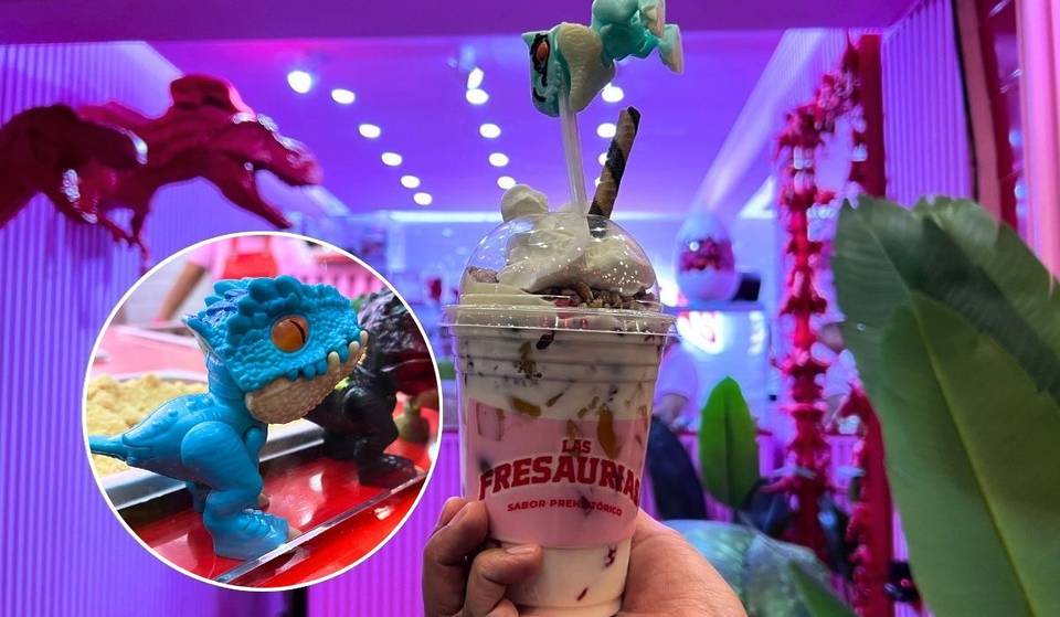 Las fresas con crema que incluyen dinosaurios de colección: estos postres jurásicos de CDMX te harán rugir
