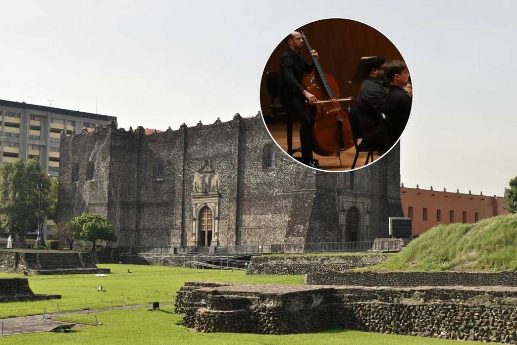 Concert with Mozart's music at the Plaza de las Tres Culturas