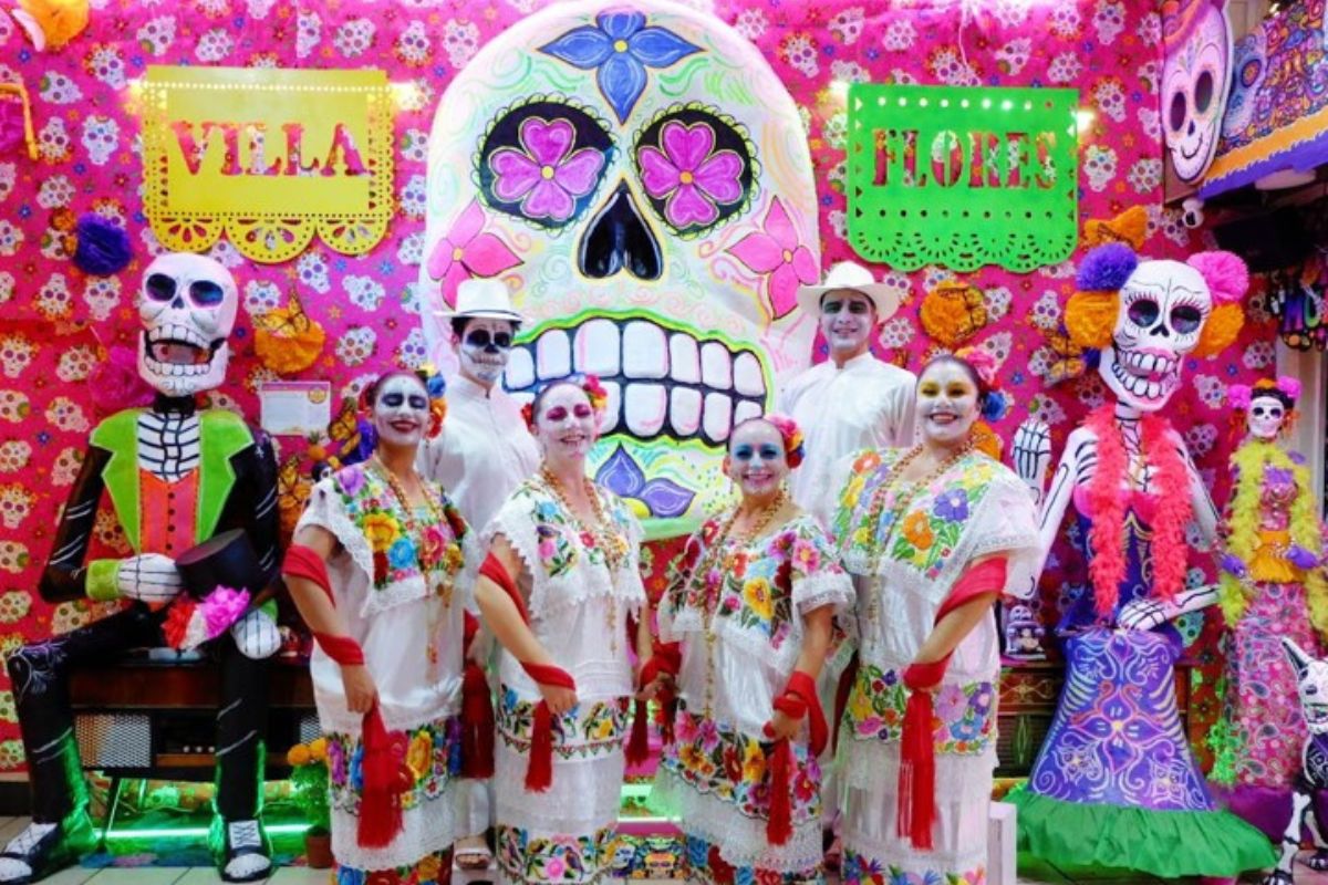 ofrenda familia villa flores