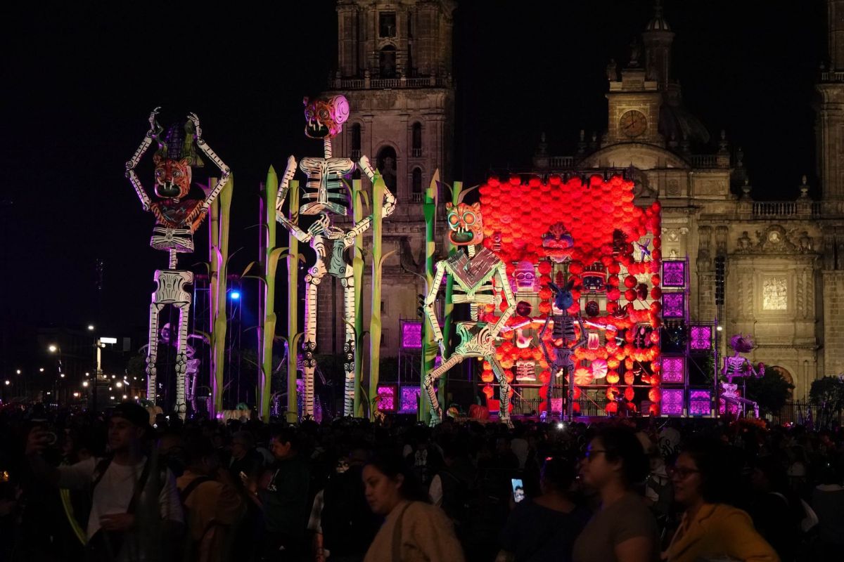 mega ofrenda día de muertos zócalo