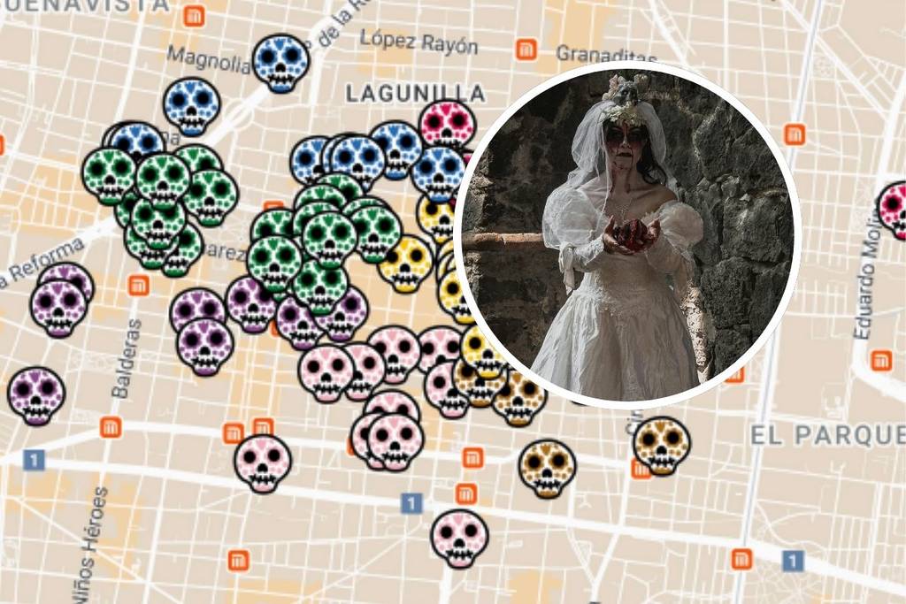 mapa de leyendas centro histórico cdmx