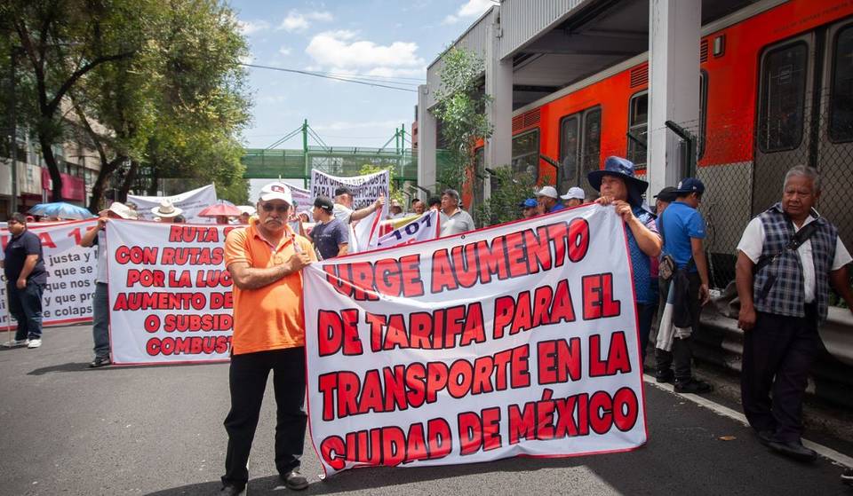 Transporters demand $14 fare in CDMX and announce a mega blockade for October 29th if there is no agreement. Know the affected roads