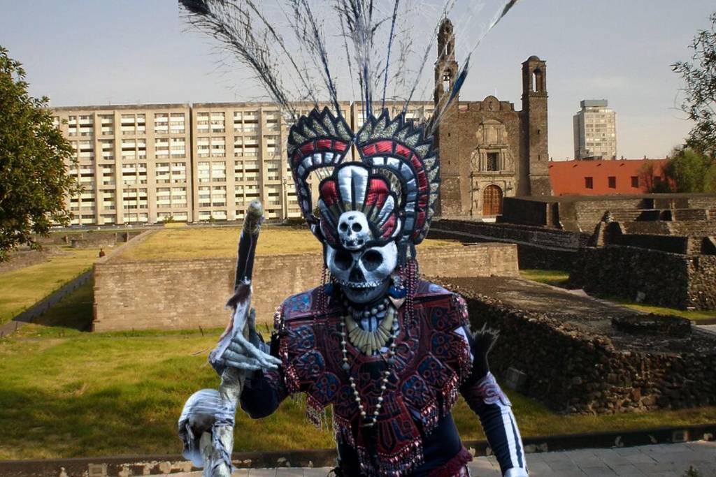 ofrenda monumental tlatelolco día de muertos