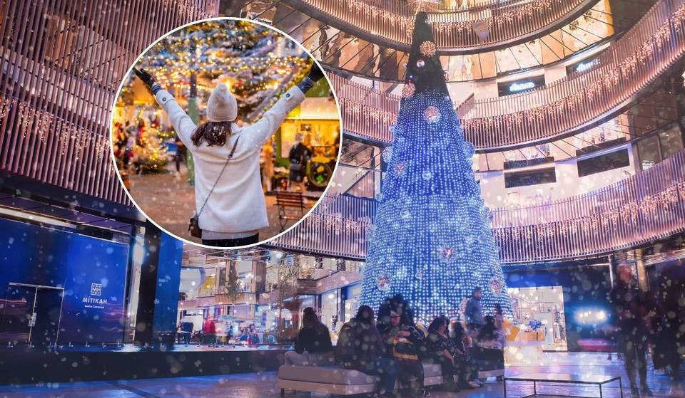 Christmas snow schedule at Mítikah: this weekend the artificial snowfall, hot chocolate and more are back!