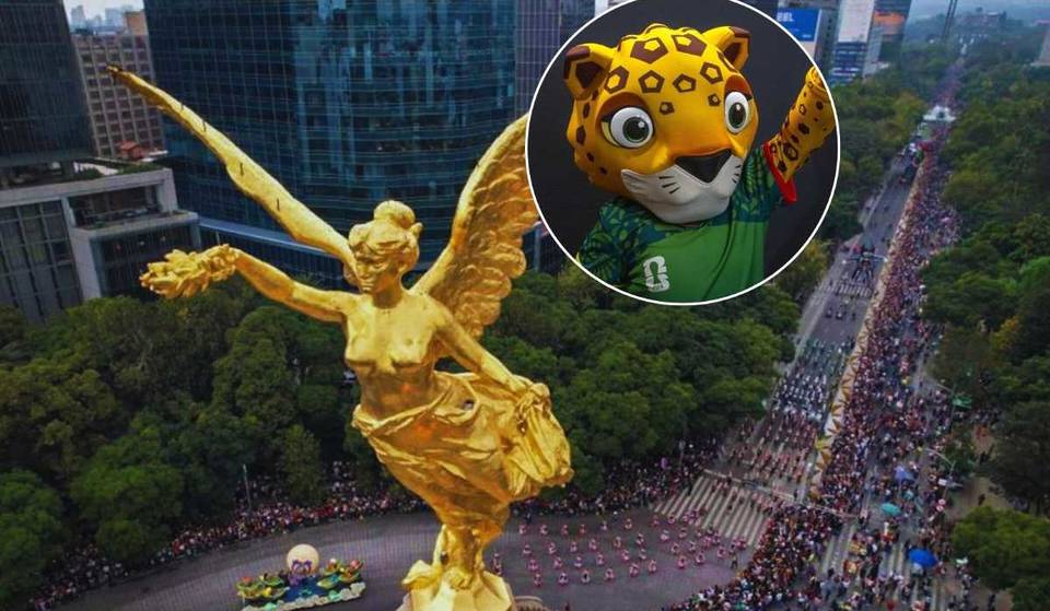 This is what the 2026 World Cup parade on Paseo de la Reforma will be like: color and soccer atmosphere.
