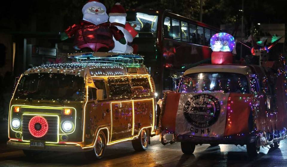 Reforma se llena de luces con el desfile de combis navideñas: esta es la ruta completa y el horario