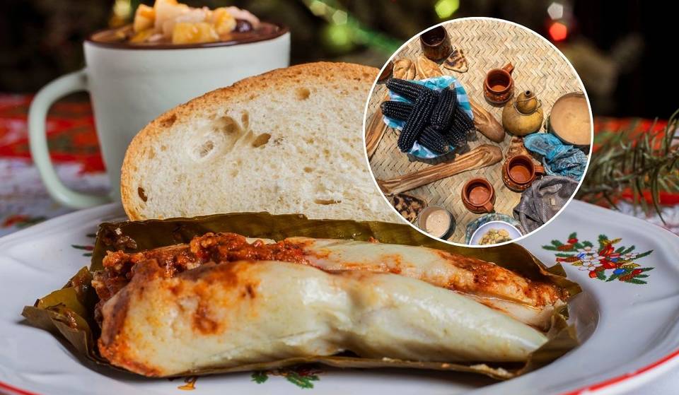 Buñuelos, ponche, tamales de frijol y más comida navideña tradicional en Los Pinos este fin de semana