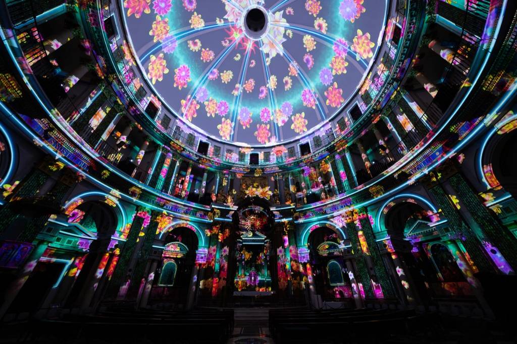 eonarium enlightment iglesia luces cuatro estaciones vivaldi