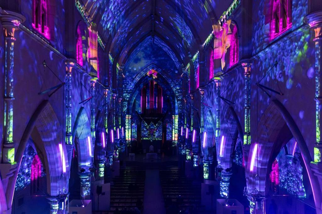 eonarium enlightment iglesia luces cuatro estaciones vivaldi