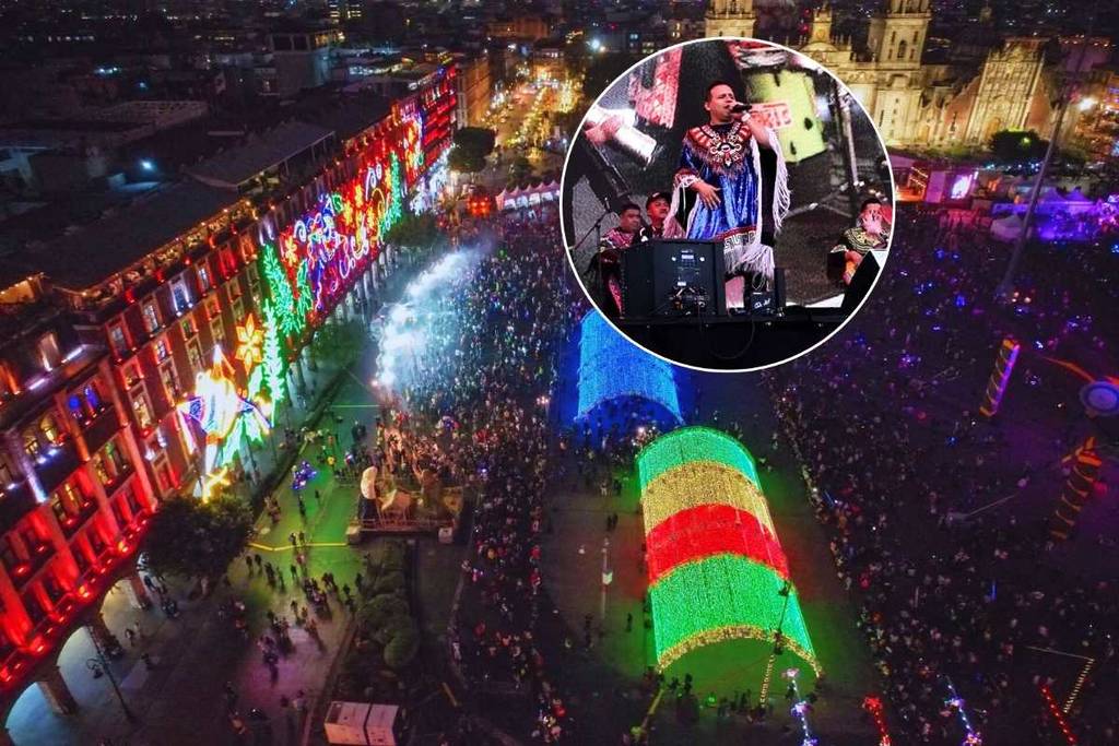 Conciertos del festival navideño en el Zócalo