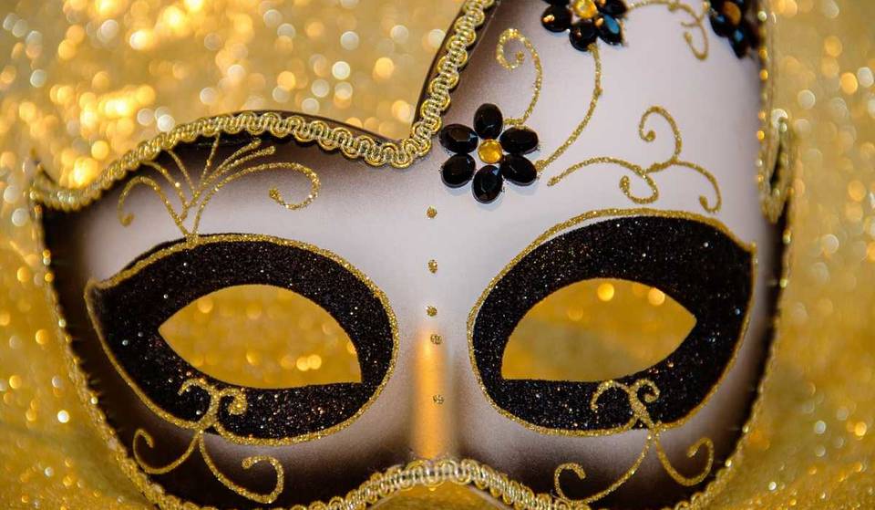 Medieval masquerade party to celebrate Love and Friendship Day in downtown Mexico City
