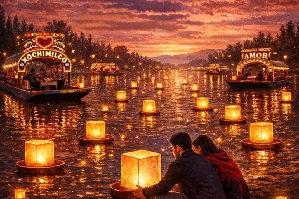 Night of Desires in Xochimilco Valentine's Day