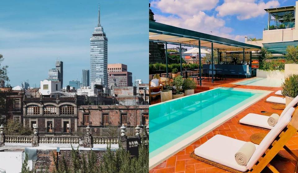 Casi nadie conoce este day pass en CDMX que incluye alberca, jacuzzi, y crédito para alimentos y bebidas: disfrutarás con maravillosas vistas del Centro Histórico
