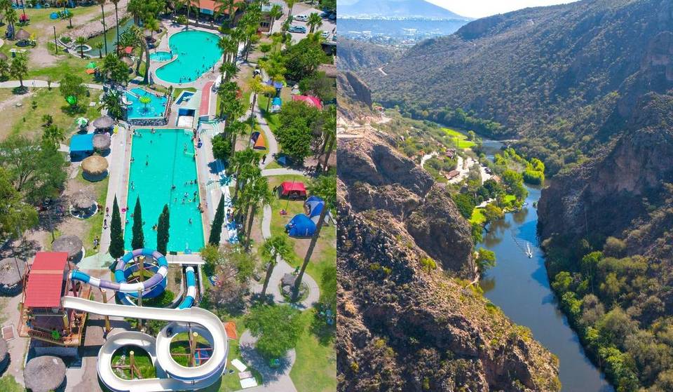 Pocos saben que existe un balneario rodeado por un cañón volcánico, un río y aguas termales cerca de CDMX: ¡la entrada cuesta $150 y es pet friendly!