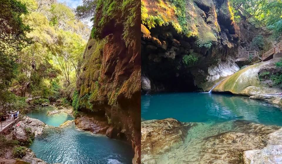 El oasis de pozas azules y cascadas naturales que puedes conocer por solo $100 en este Pueblo Mágico