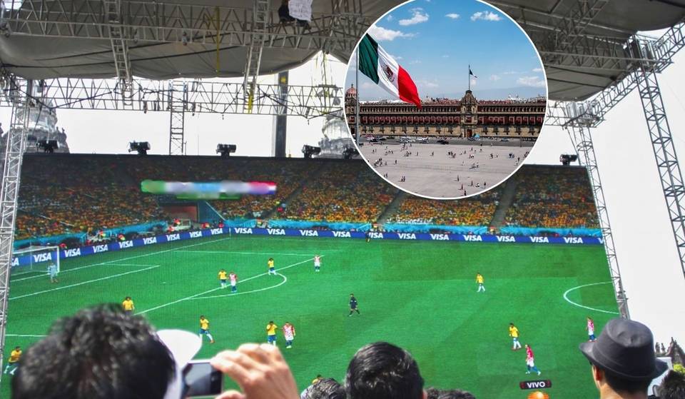 The Mexico vs. Portugal match will be shown on a giant screen in the Zócalo this weekend: free admission