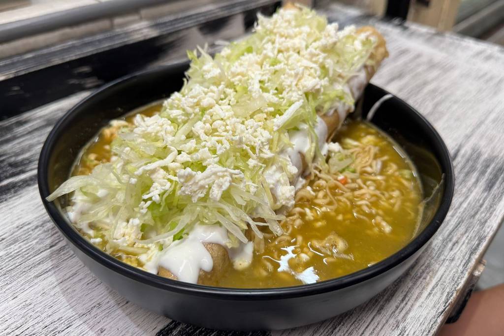 flautas ahogadas en maruchan