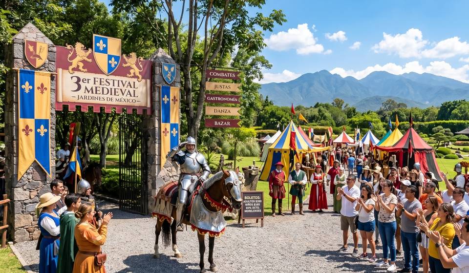 ¿Un reino medieval en Morelos? Regresan las justas, combates y un bazar de época a Jardines de México