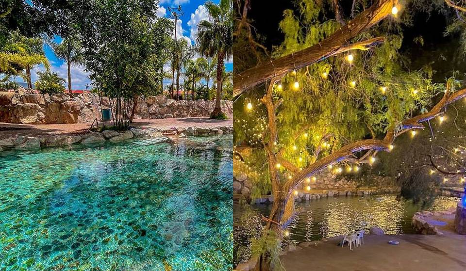 Río 100% natural, zona nocturna con canales iluminados y toboganes en este parque acuático por menos de $200