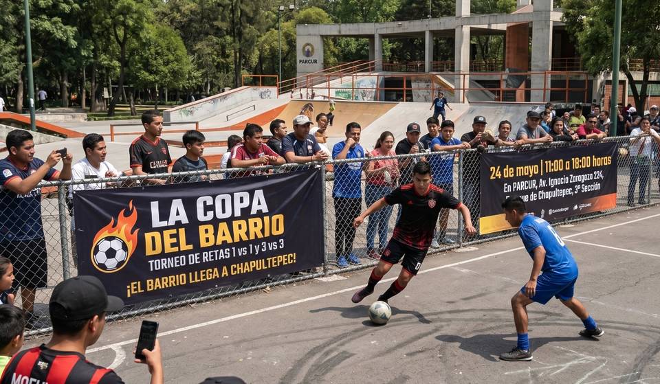 El Bosque de Chapultepec tendrá un torneo de fútbol callejero gratuito en la Copa del Barrio