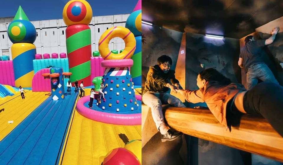 6 hidden anti-stress activities in Mexico City: smash objects, jump on 15,000 square meters of inflatables, or sleep on the water