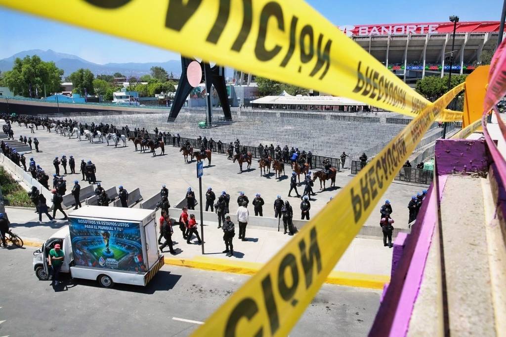 Cierres alrededor del Estadio Azteca
