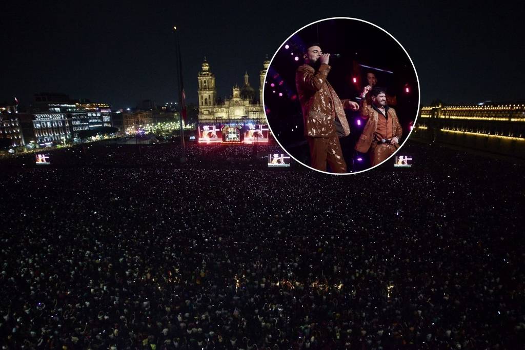 Concierto de El Recodo en el Zócalo